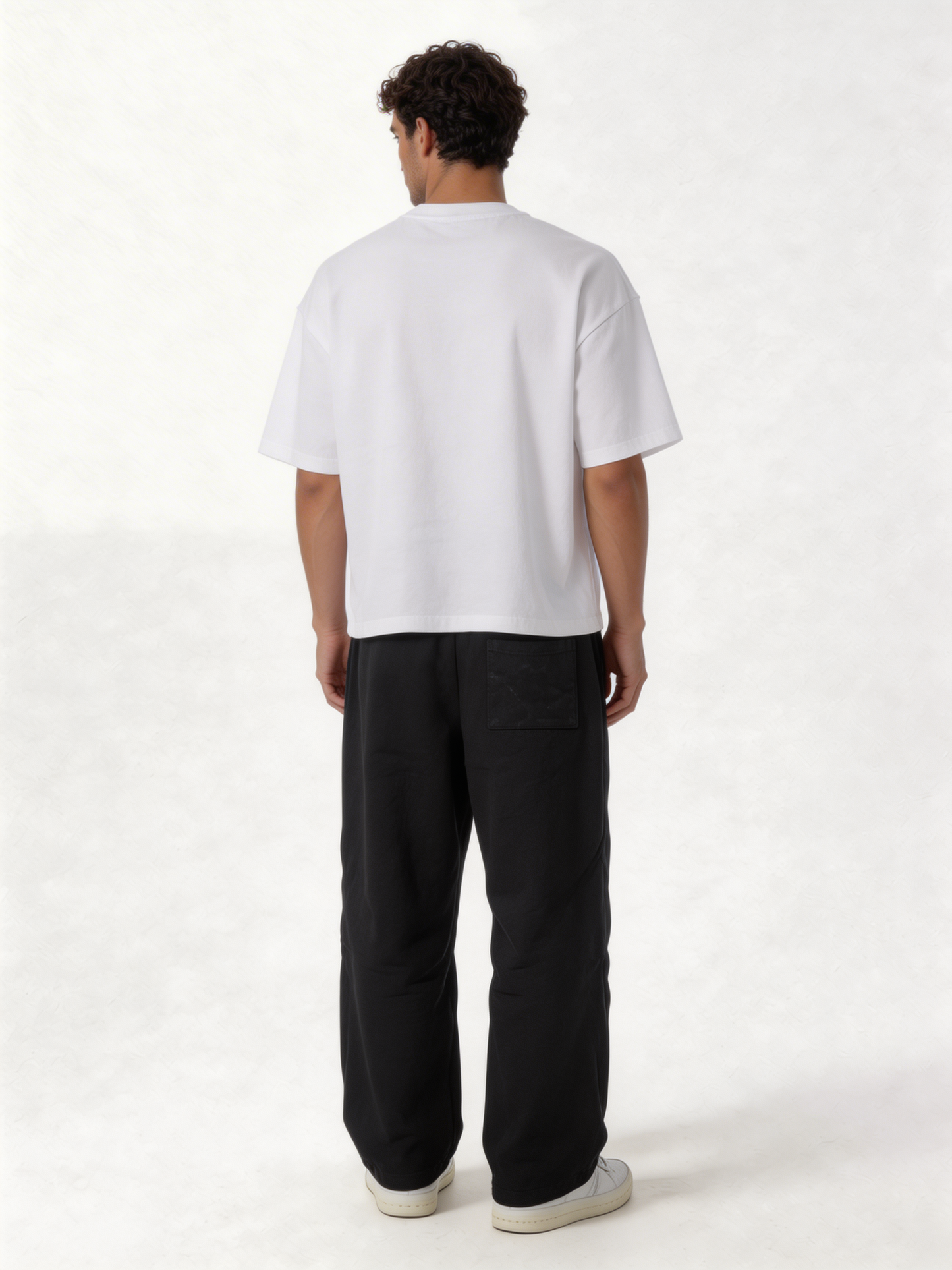 Relaxed Wide-Leg Cotton Blend Sweatpants - unbranded