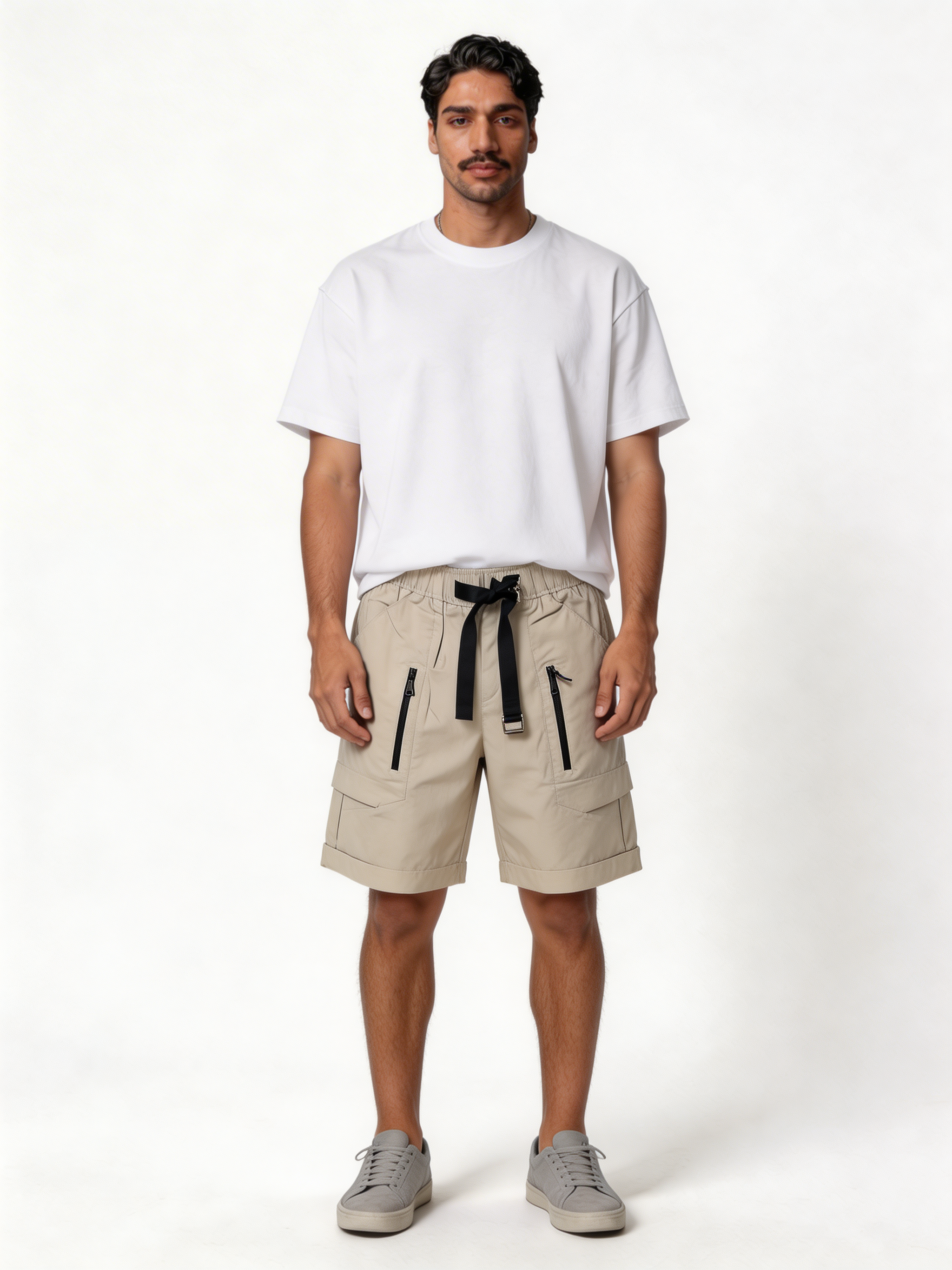 Relaxed-Fit Technical Nylon Cargo Shorts - unbranded