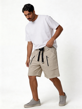 Relaxed-Fit Technical Nylon Cargo Shorts - unbranded