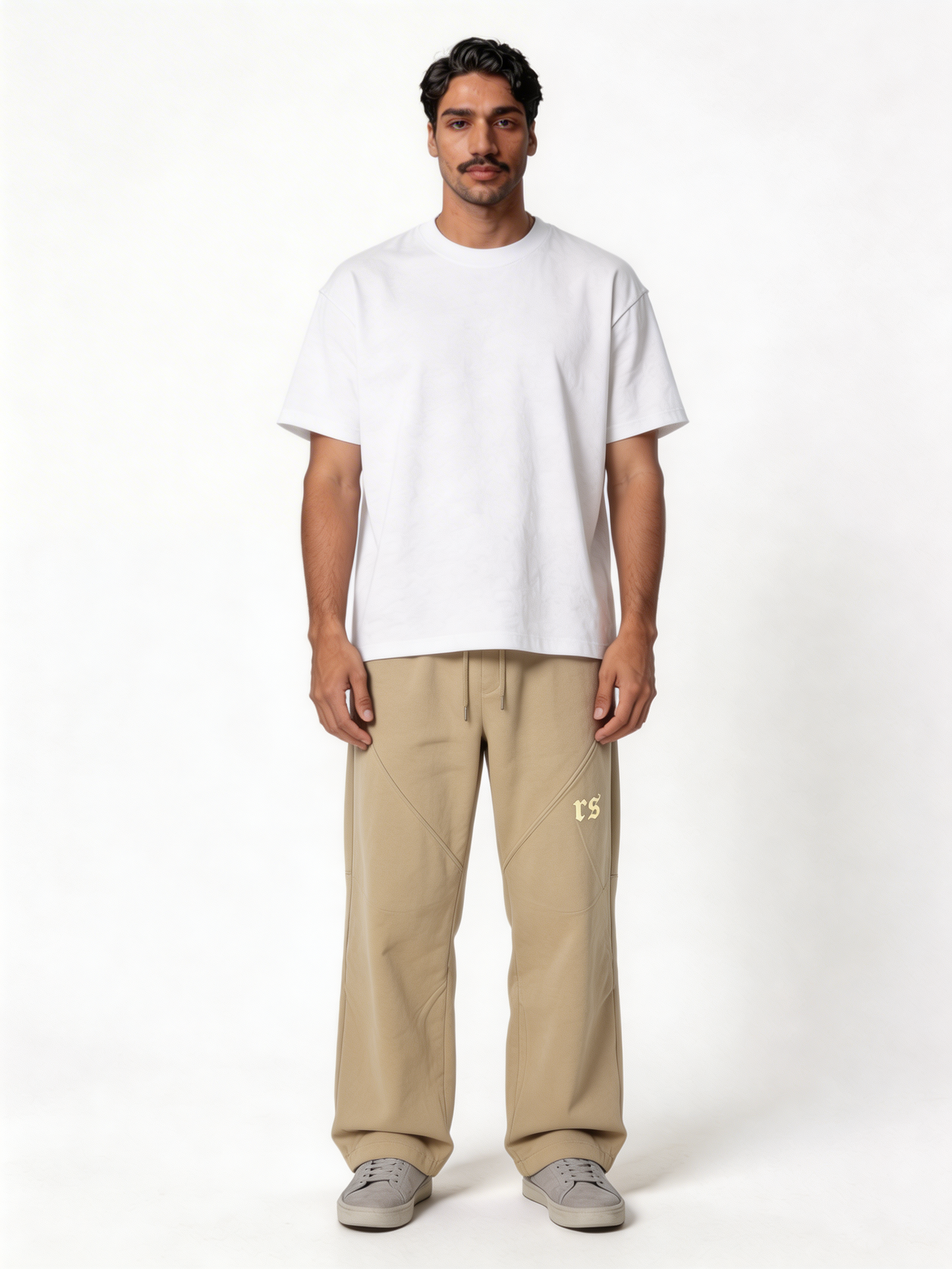 Relaxed Wide-Leg Panelled Cotton Blend Sweatpants - unbranded