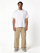 Relaxed Wide-Leg Panelled Cotton Blend Sweatpants - unbranded