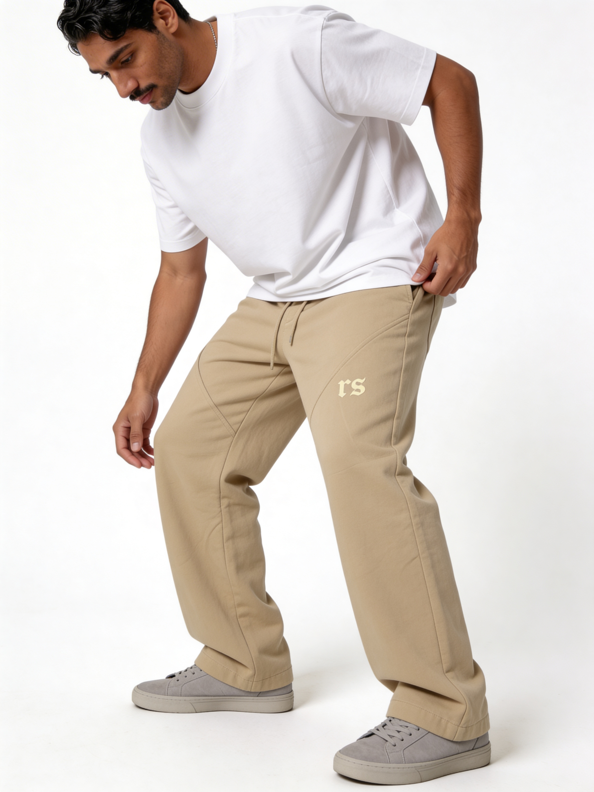 Relaxed Wide-Leg Panelled Cotton Blend Sweatpants - unbranded