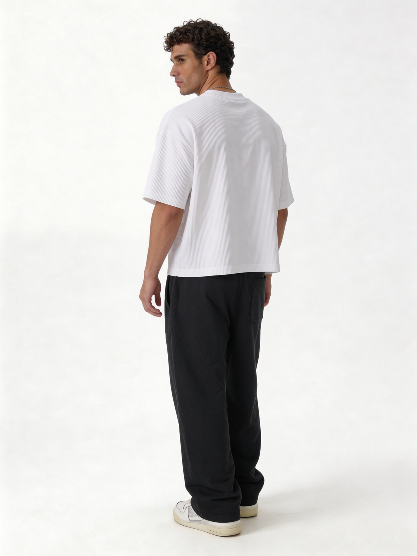 Relaxed Wide-Leg Cotton Blend Sweatpants - unbranded