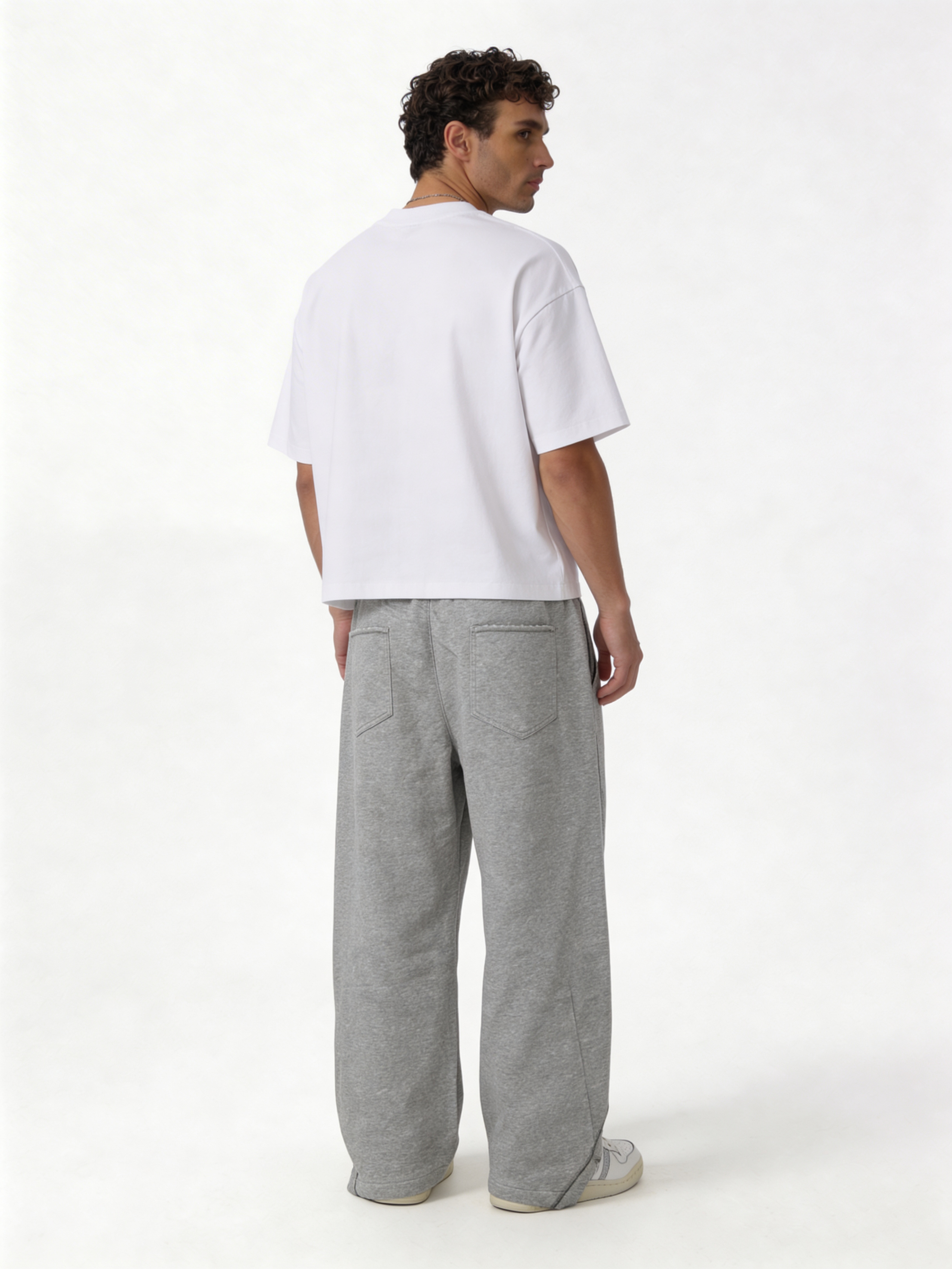 Relaxed Wide-Leg Panelled Cotton Blend Sweatpants - unbranded