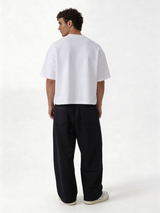 Relaxed Wide-Leg Panelled Cotton Blend Sweatpants - unbranded