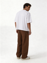 Relaxed Wide-Leg Cotton Blend Sweatpants - unbranded