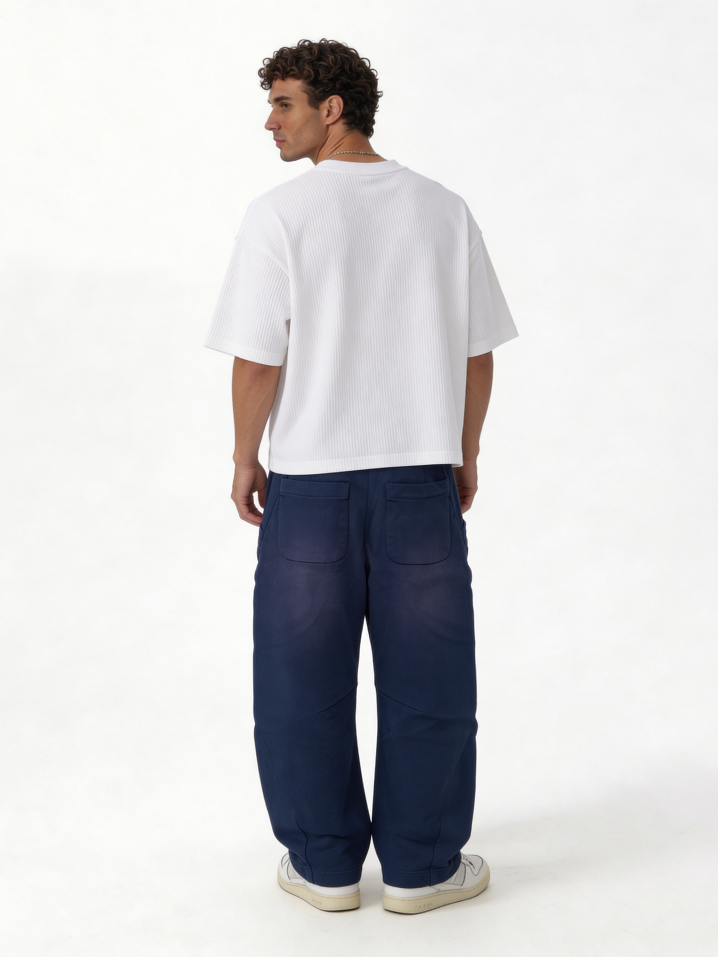 Relaxed Wide-Leg Panelled Cotton Blend Sweatpants - unbranded