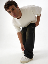 Relaxed Wide-Leg Panelled Cotton Blend Sweatpants - unbranded