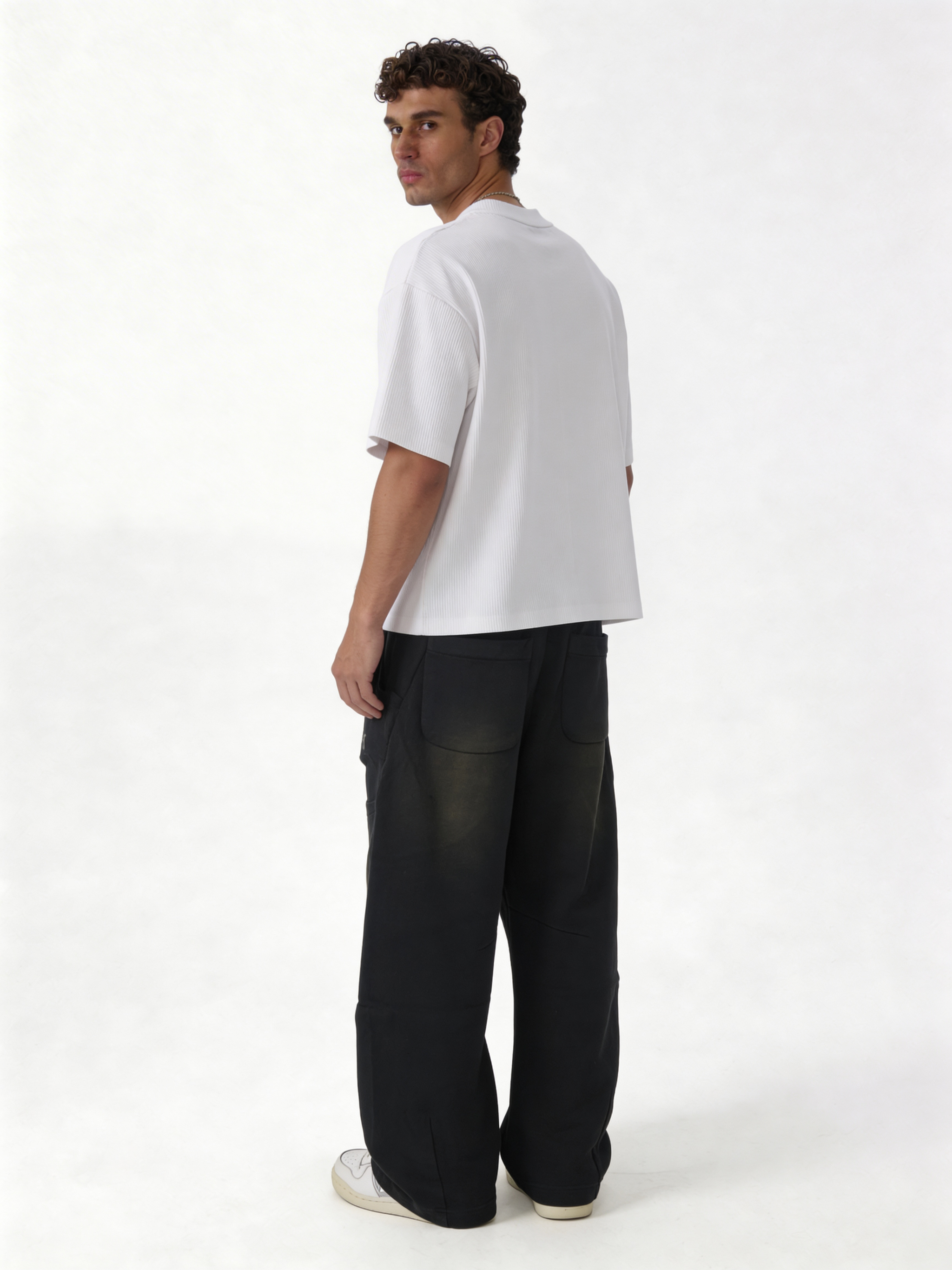 Relaxed Wide-Leg Panelled Cotton Blend Sweatpants - unbranded
