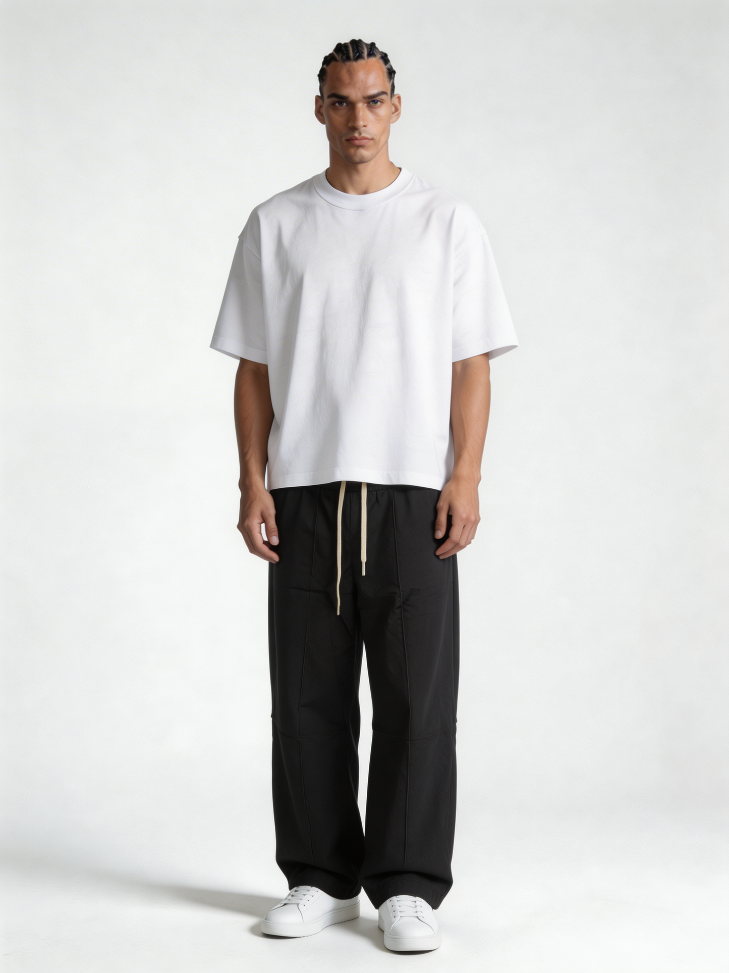 Relaxed Wide-Leg Panelled Technical Trousers - unbranded