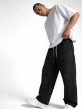 Relaxed Wide-Leg Panelled Technical Trousers - unbranded