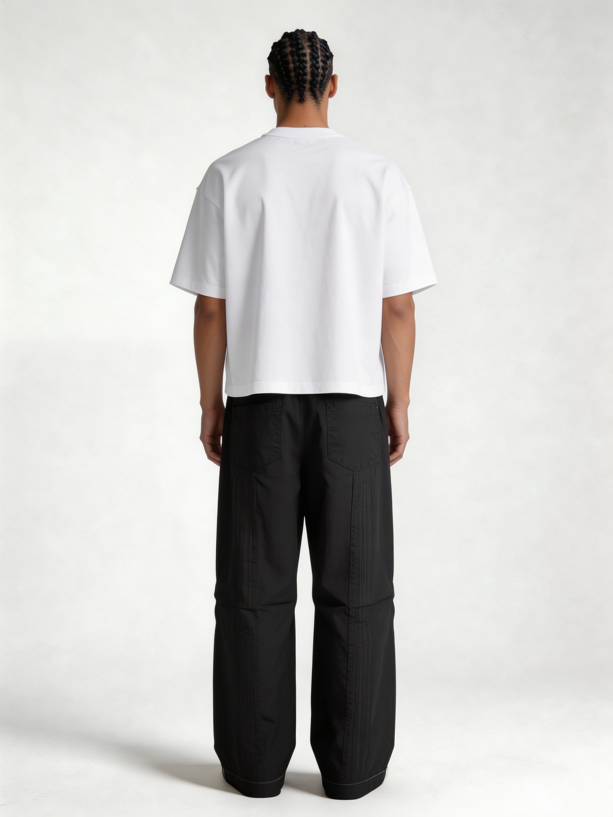 Relaxed Wide-Leg Panelled Technical Trousers - unbranded