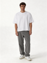 Relaxed Straight-Leg Corduroy Trousers - unbranded