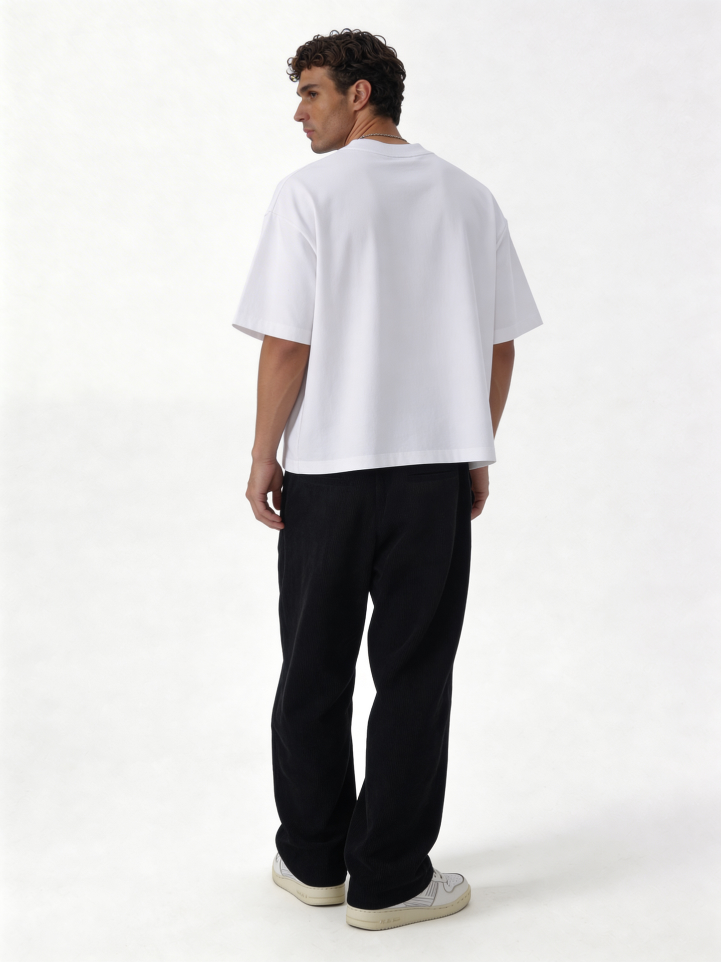 Relaxed Straight-Leg Corduroy Trousers - unbranded