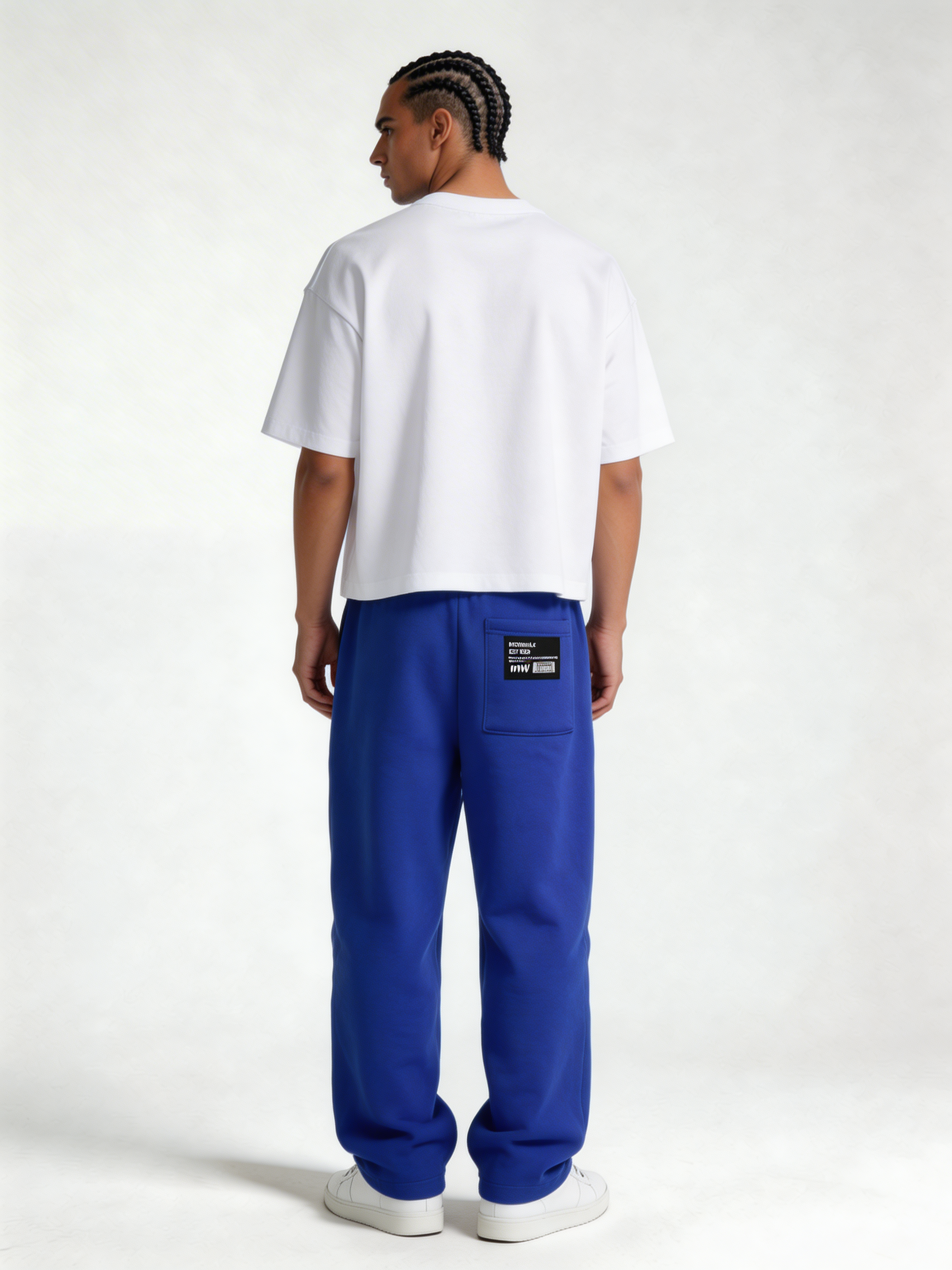 Relaxed Wide-Leg Cotton Blend Sweatpants - MOONWALK