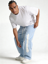 Relaxed Wide-Leg Cotton Blend Sweatpants - MOONWALK