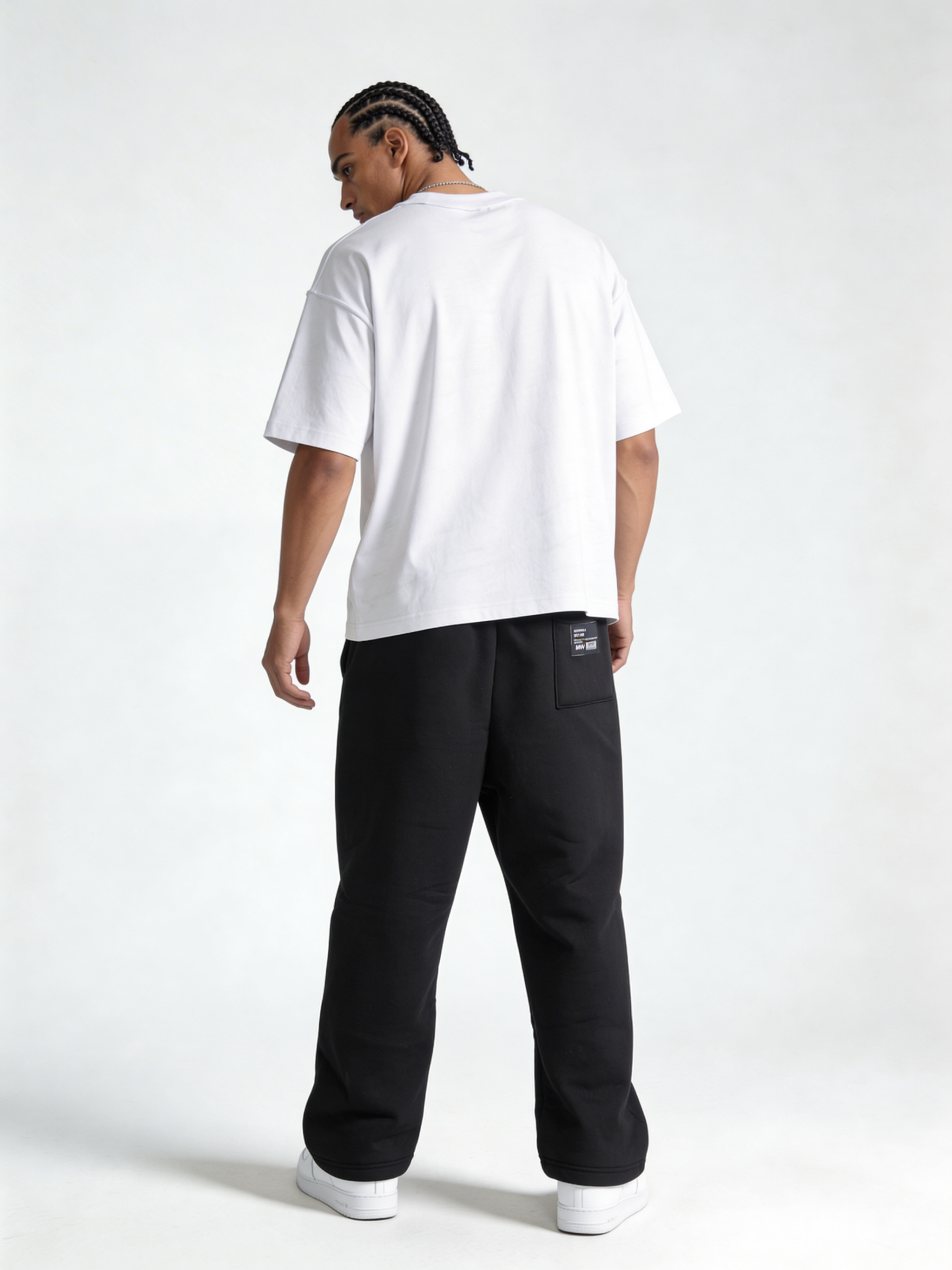 Relaxed Wide-Leg Cotton Blend Sweatpants - MOONWALK
