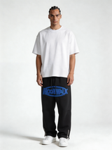Relaxed Wide-Leg Zipped Cotton Blend Sweatpants - MOONWALK