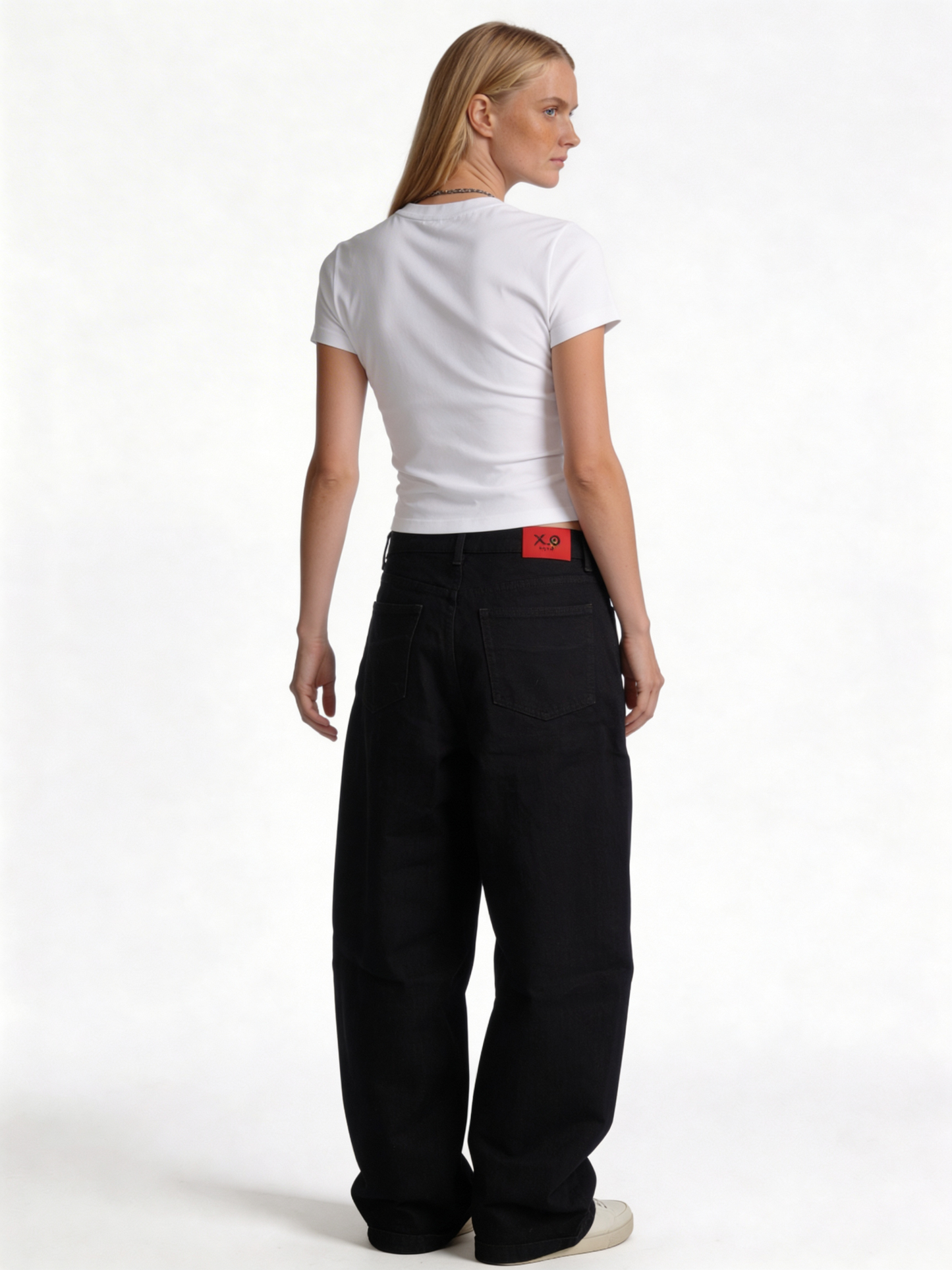 Relaxed Wide-Leg Cotton Denim Trousers - XOCULT