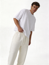 Ribbed Drawstring Pants Knit Wide Leg - Brotherhood