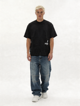 Print T-Shirt Cotton Boxy Fit - ink