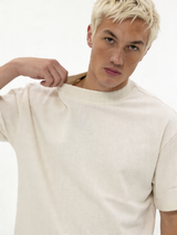 Washed T-Shirt Knit Relaxed Fit - jex