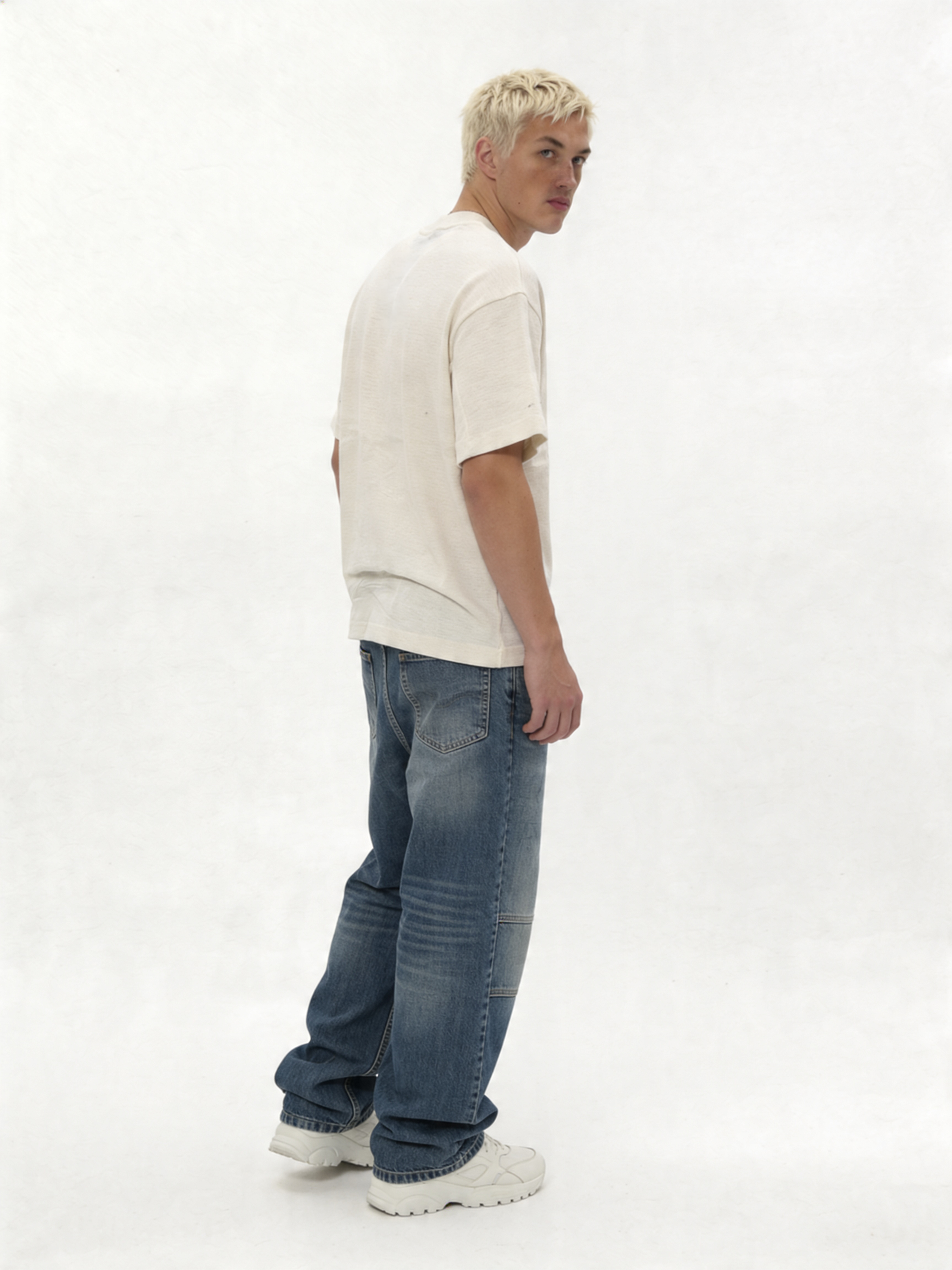 Washed T-Shirt Knit Relaxed Fit - jex