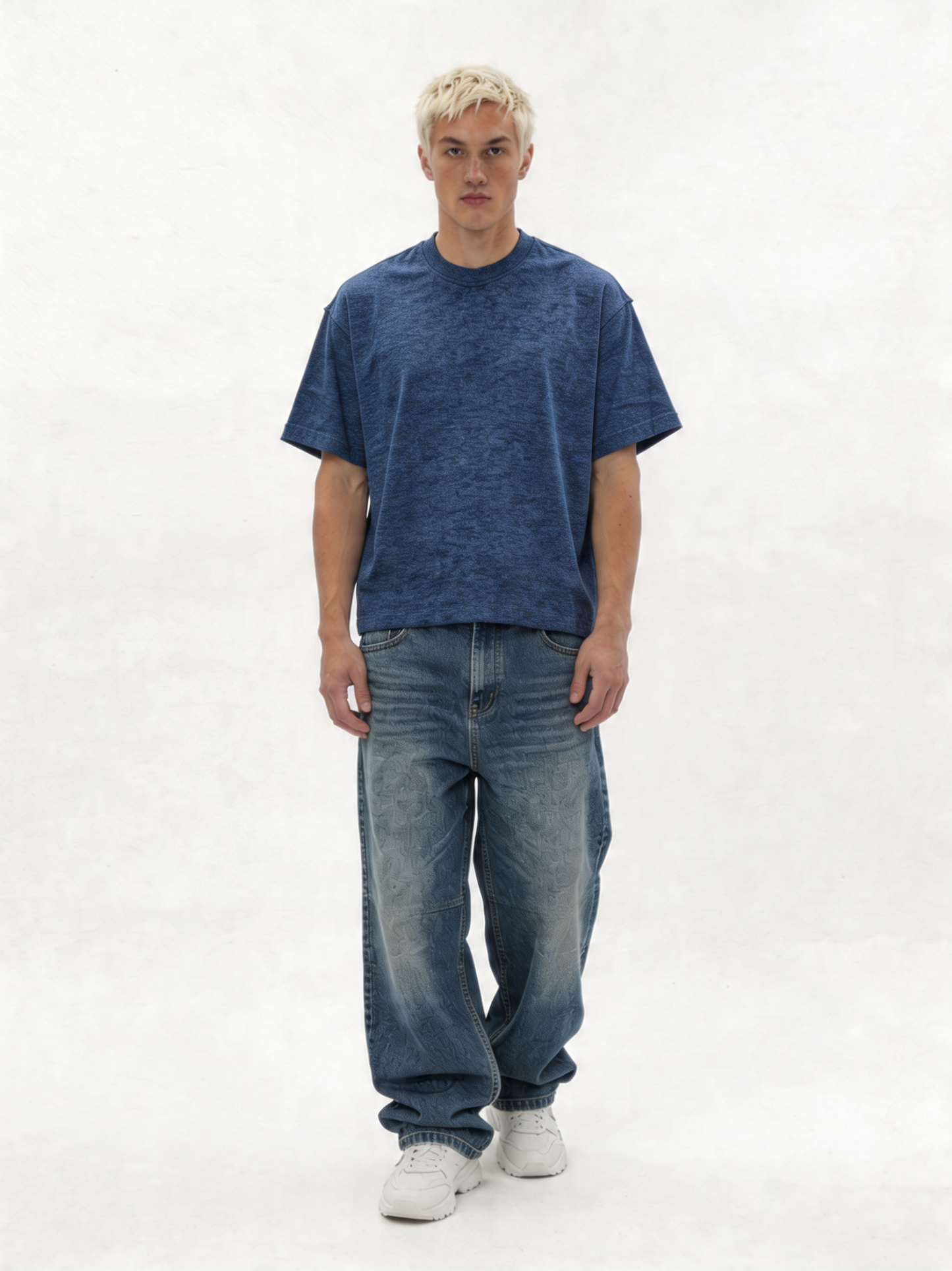 Washed T-Shirt Knit Relaxed Fit - jex