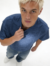 Washed T-Shirt Knit Relaxed Fit - jex