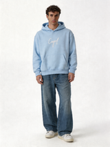 Print Graphic Hoodie Cotton Blend Oversized Fit - Cozed