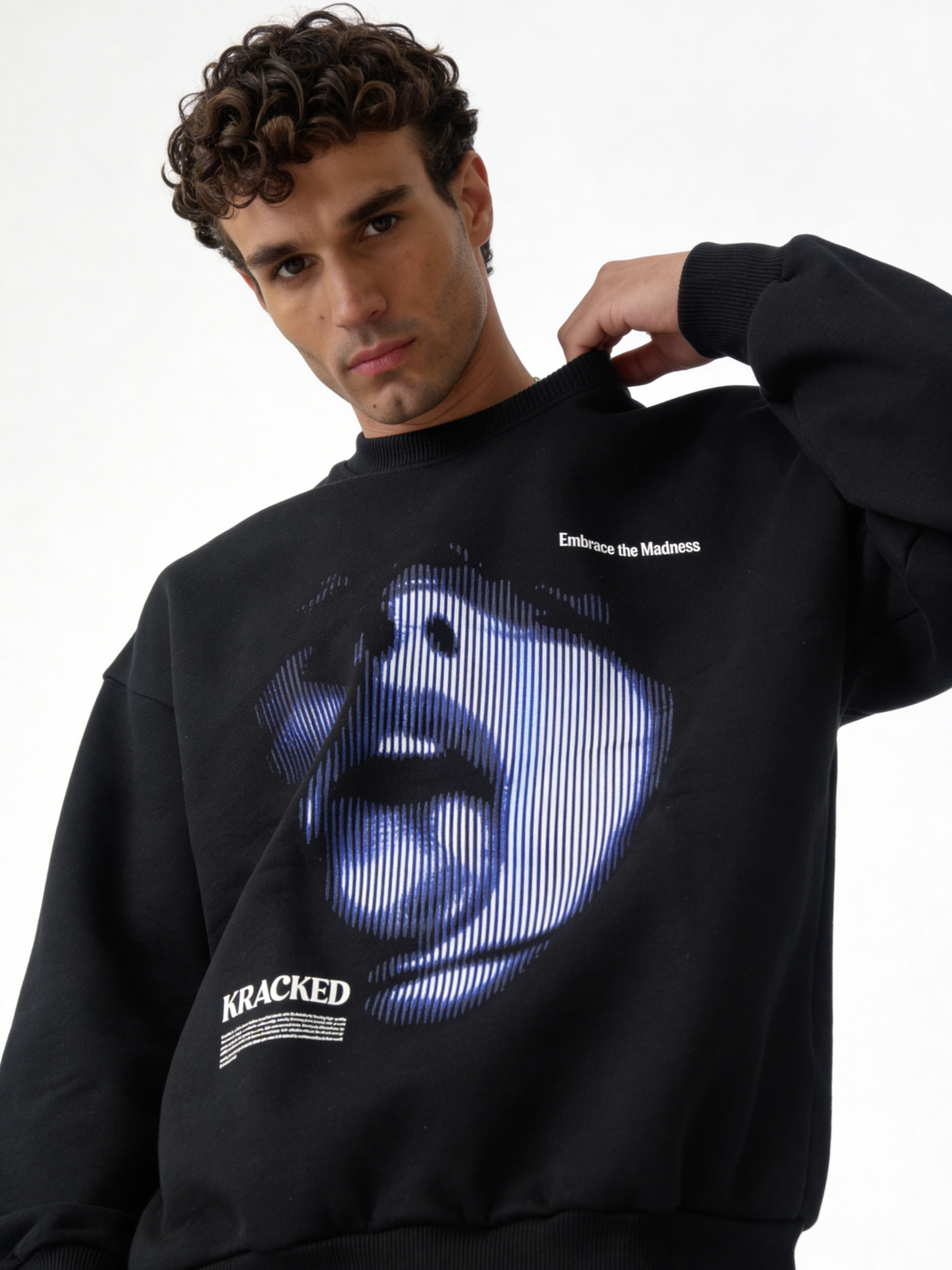 Graphic Sweatshirt Cotton Oversized Fit - Kracked