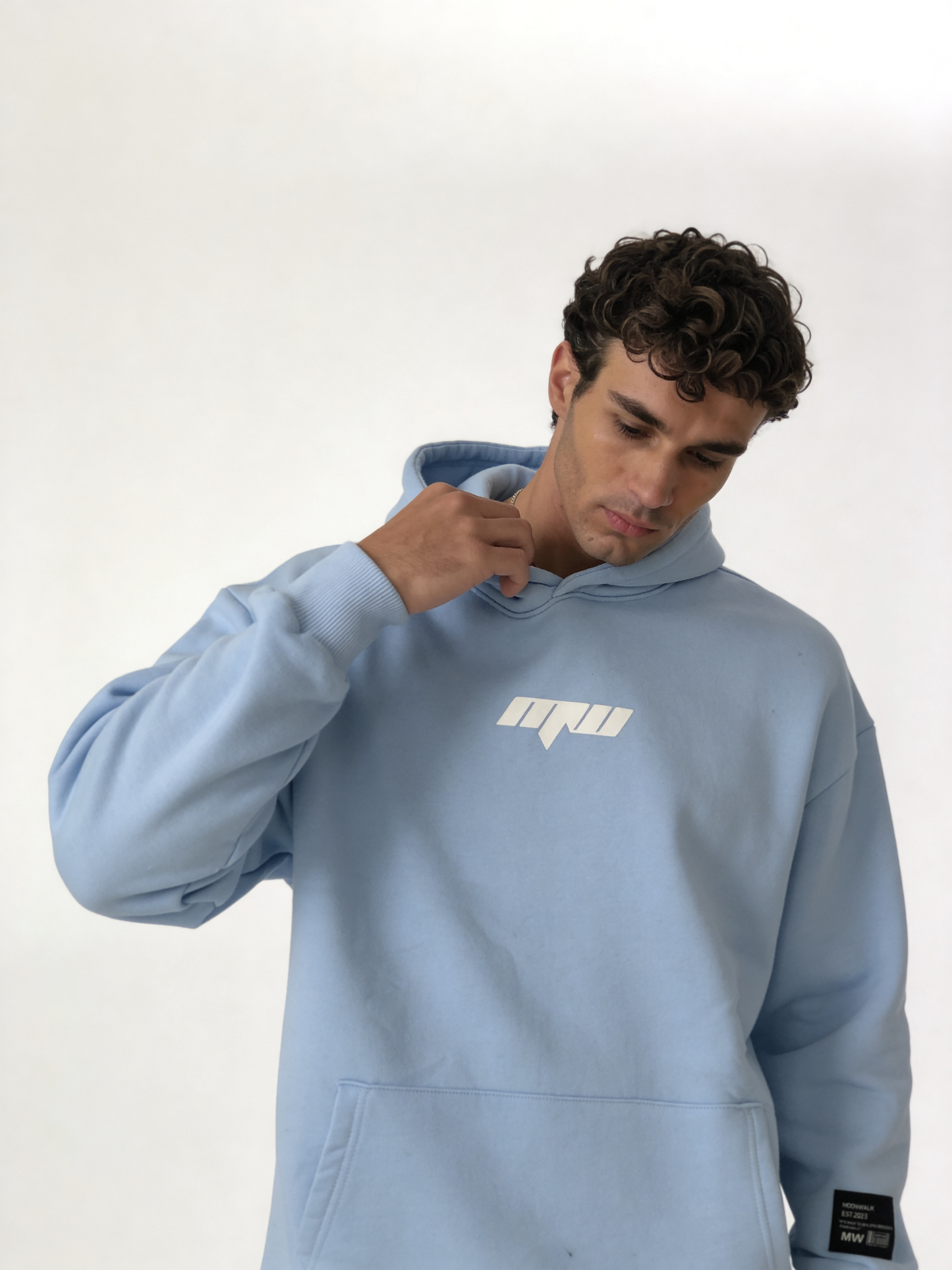Logo Graphic Hoodie Cotton Oversized Fit - moonwalk