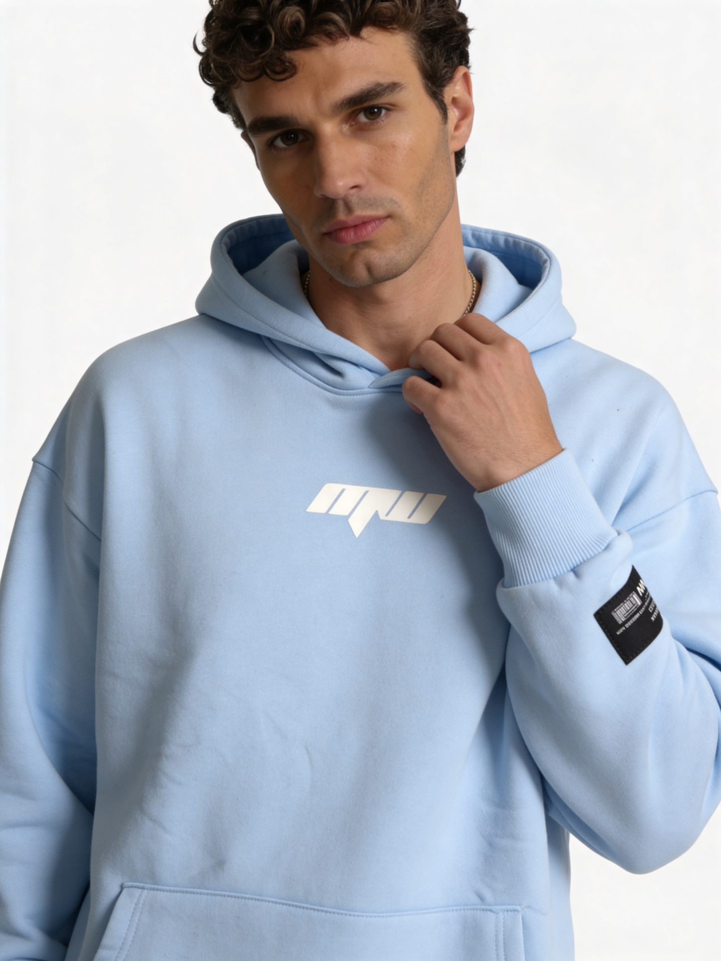 Logo Graphic Hoodie Cotton Oversized Fit - moonwalk