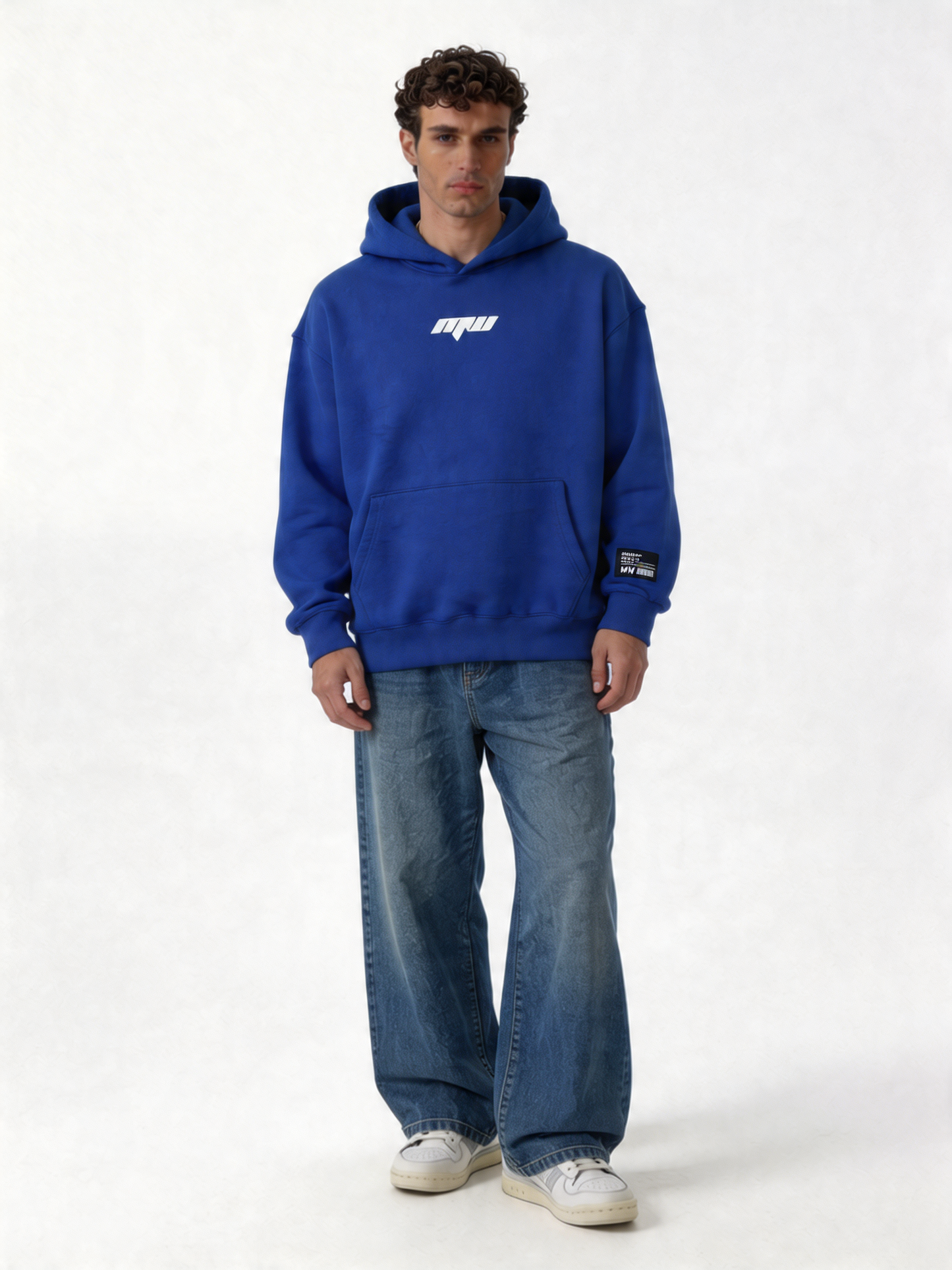 Logo Graphic Hoodie Cotton Oversized Fit - moonwalk