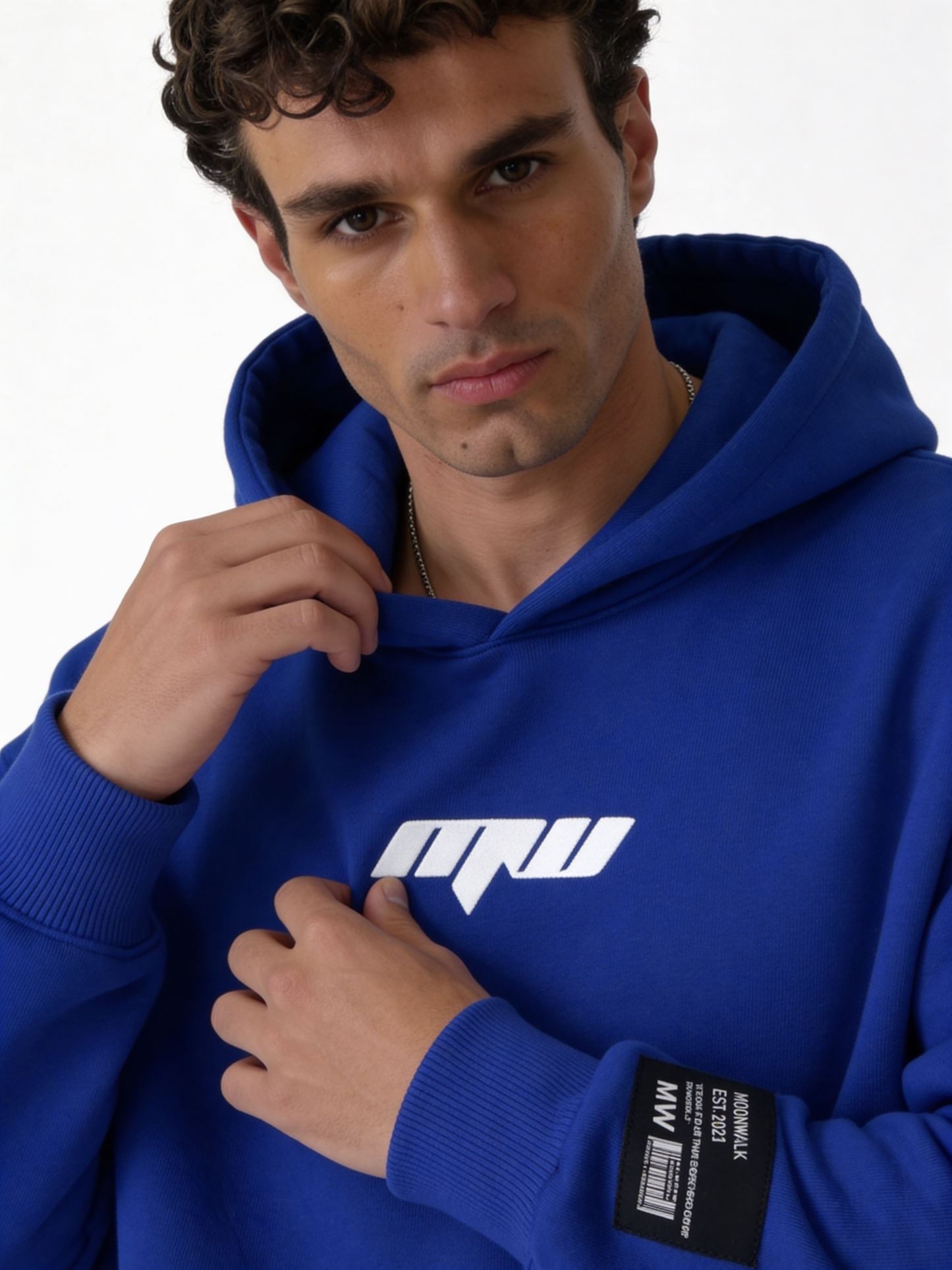 Logo Graphic Hoodie Cotton Oversized Fit - moonwalk