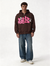 Star Graphic Hoodie Cotton Oversized Fit - moowalk