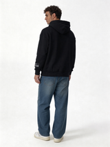 Embroidered Logo Hoodie Cotton Oversized Fit - moonwalk
