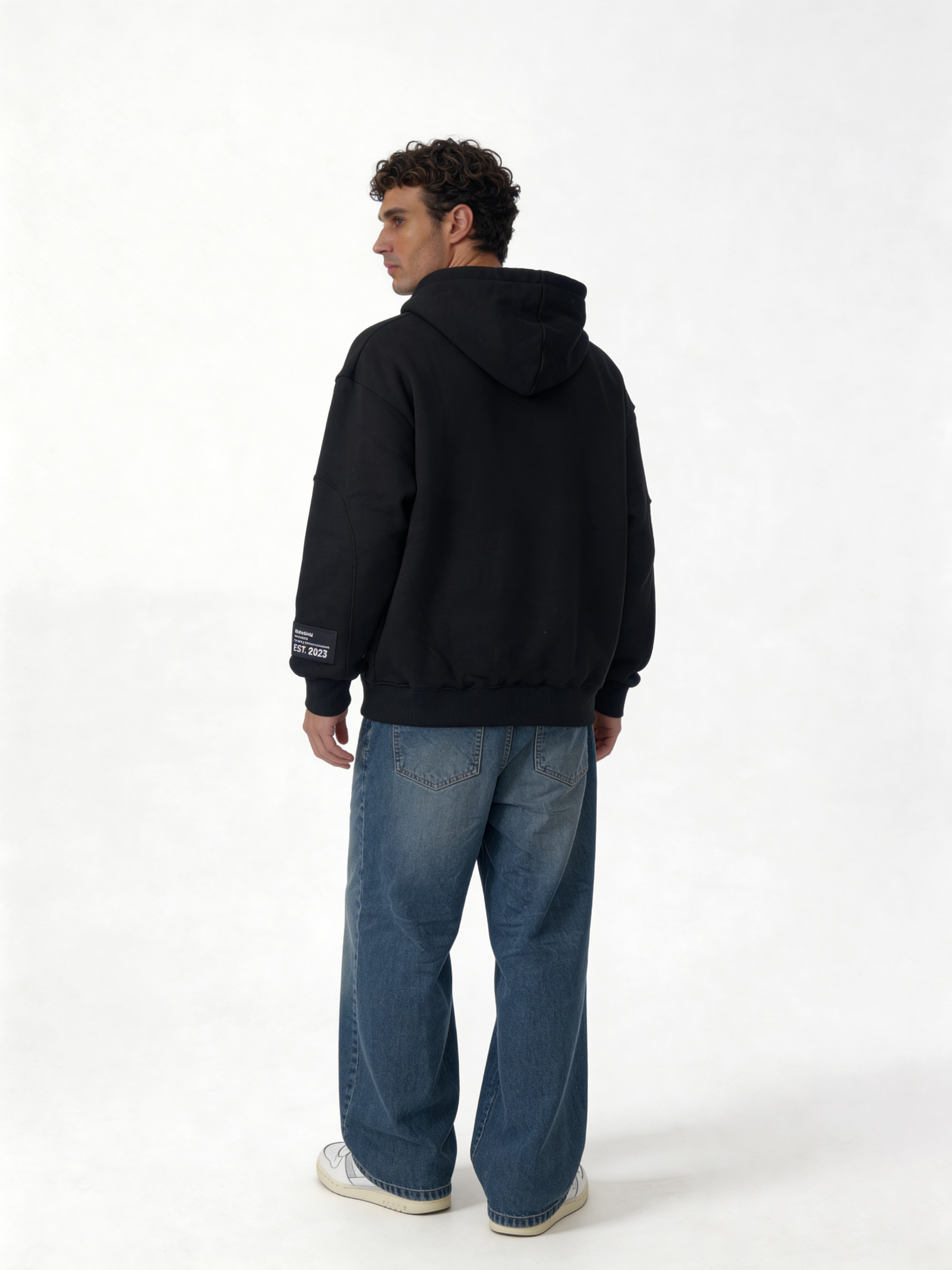 Graphic Silhouette Hoodie Cotton Oversized Fit - moonwalk