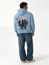 Star Graphic Hoodie Cotton Oversized Fit - pulp