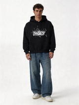 Graffiti Logo Hoodie Cotton Oversized Fit - Pulp