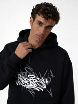 Graffiti Logo Hoodie Cotton Oversized Fit - Pulp