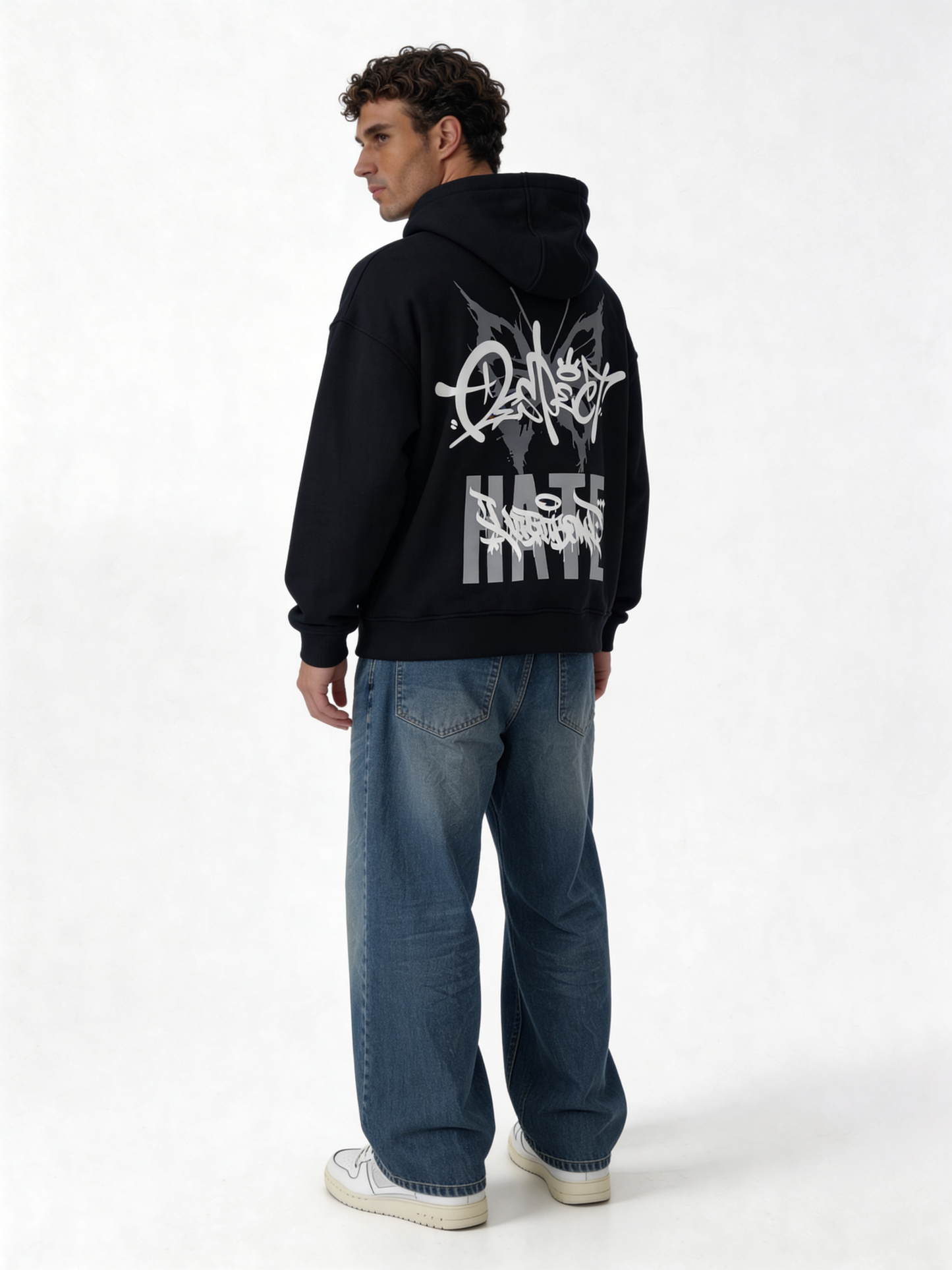 Graffiti Logo Hoodie Cotton Oversized Fit - Pulp