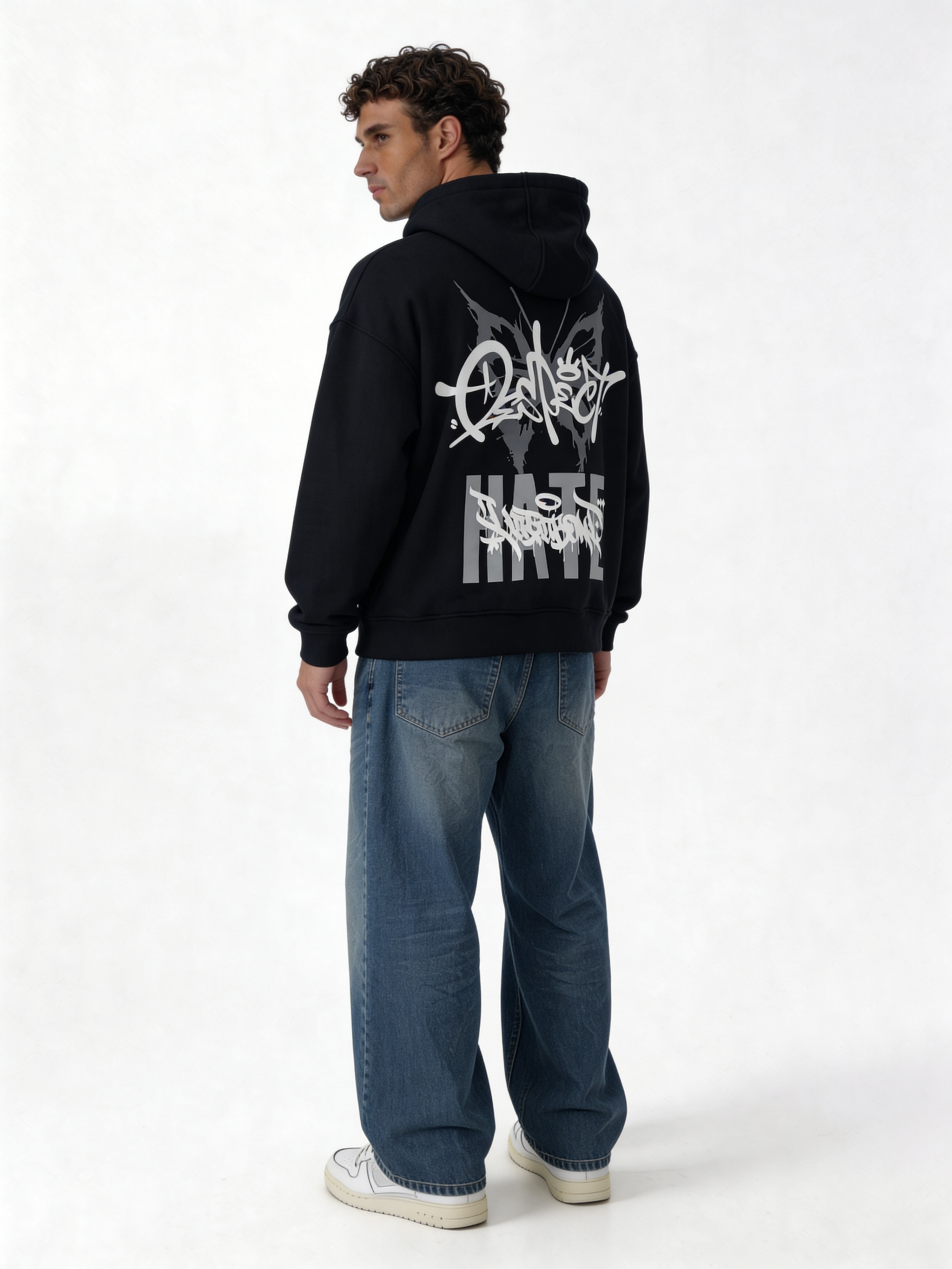 Graffiti Logo Hoodie Cotton Oversized Fit - Pulp