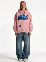 Logo Graphic Hoodie Cotton Oversized Fit - Spiral