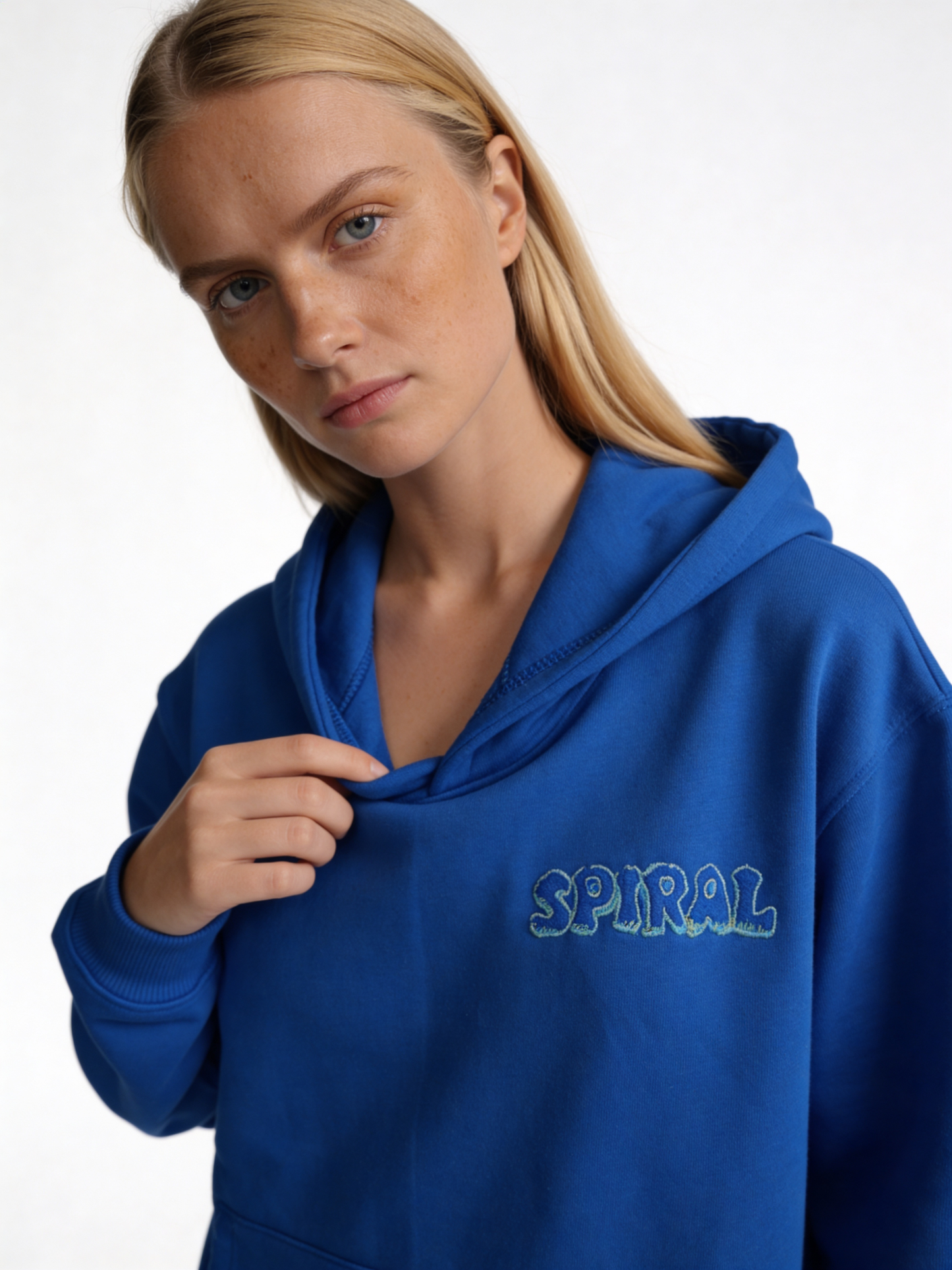 Back Print Hoodie Cotton Oversized Fit - Spiral