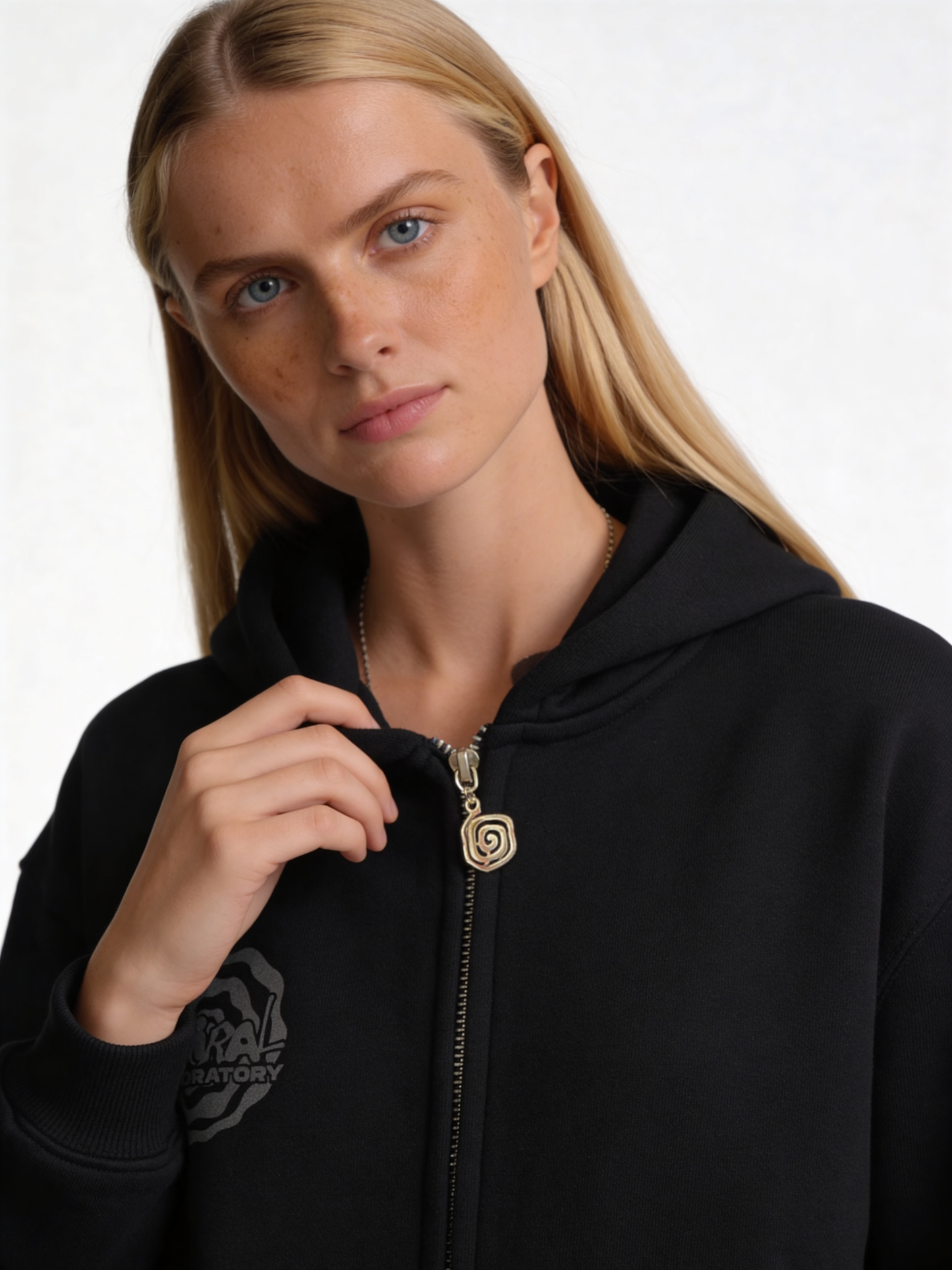 Logo Graphic Hoodie Cotton Relaxed Fit - Spiral