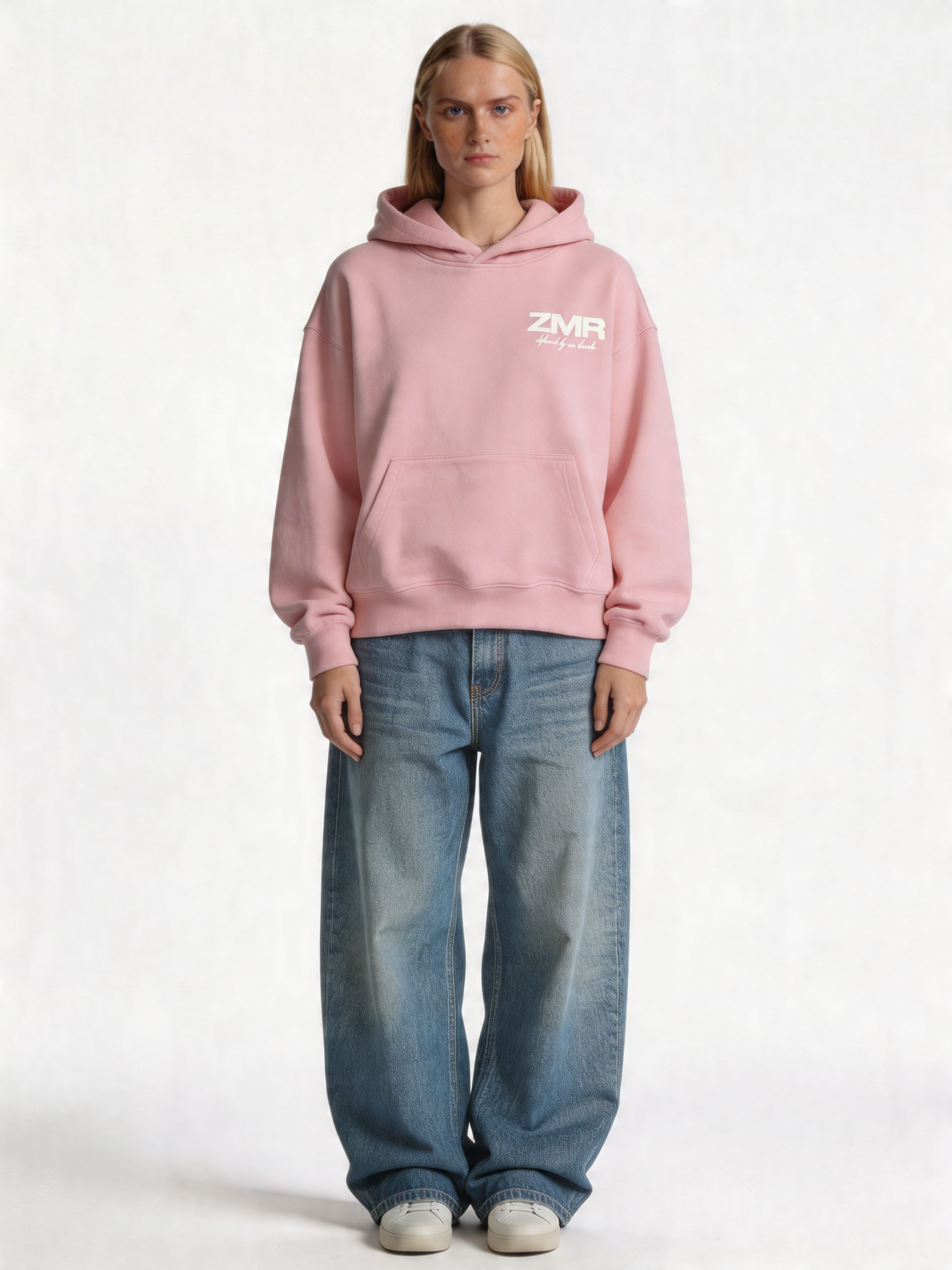 Logo Graphic Hoodie Cotton Oversized Fit - Zamari