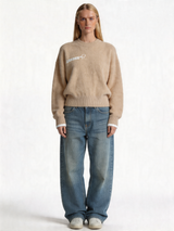 Logo Graphic Sweater Knit Oversized Fit - Zedzee