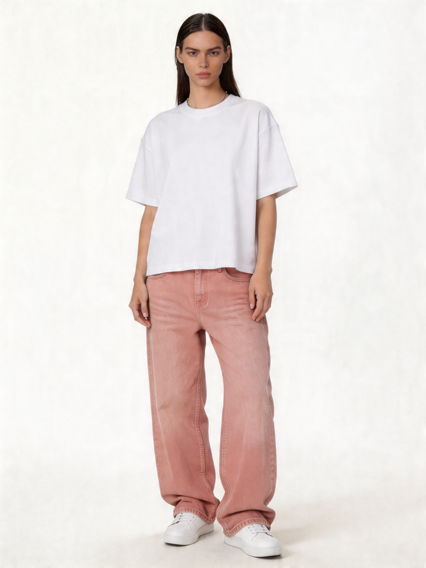 Washed Wide Leg Jeans Denim Baggy Fit - seven