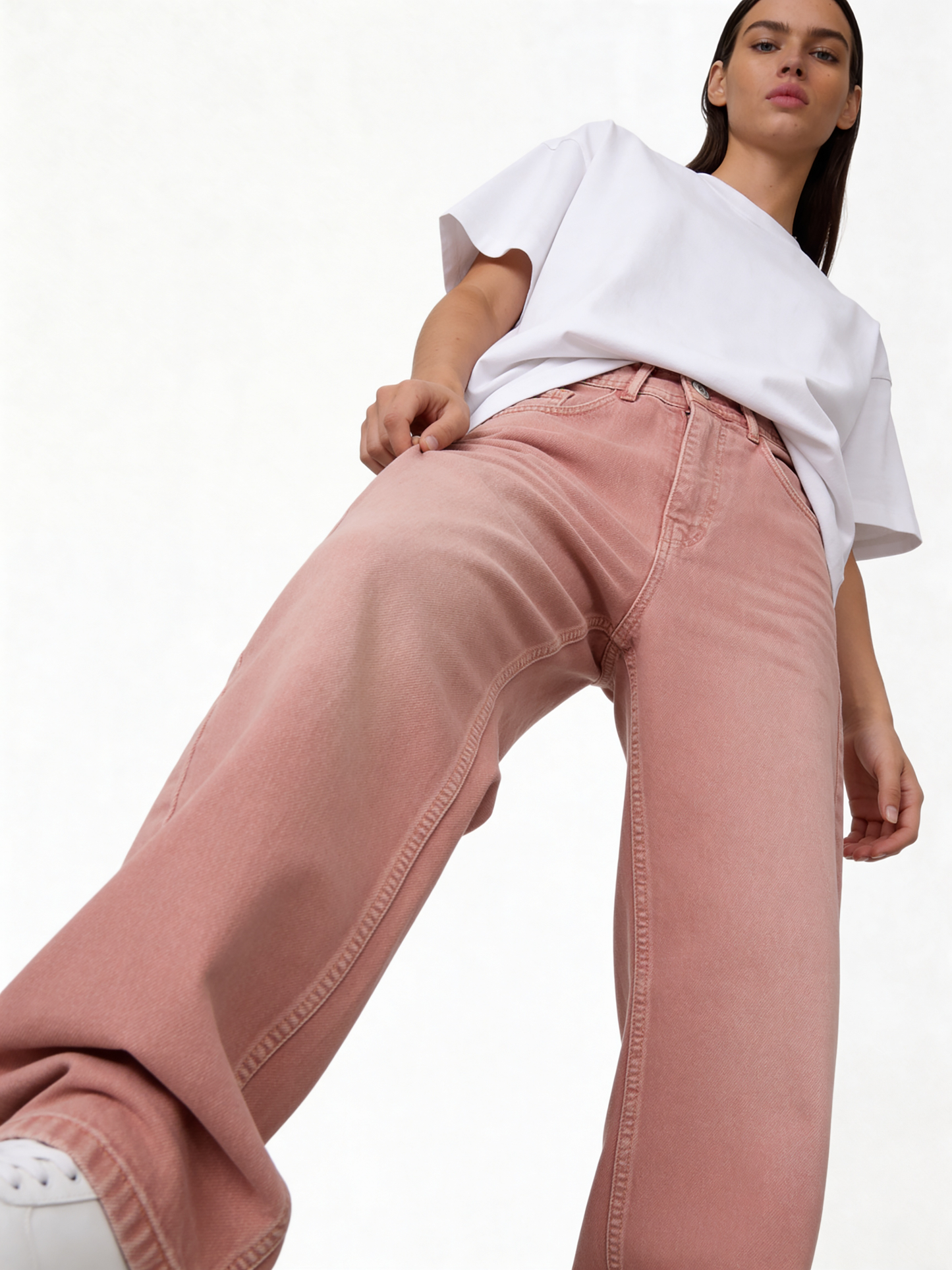 Washed Wide Leg Jeans Denim Baggy Fit - seven